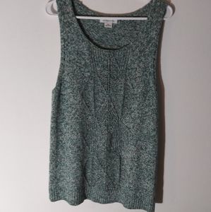 Liz Claiborne knitted sleeveless sweater XL